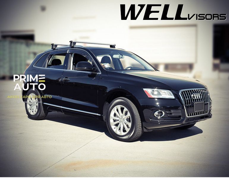 Дефлектори вікон, к-т 4 шт, Premium серія Audi Q5 2009 - 2017 Wellvisors 3-847AU001 3-847AU001 фото