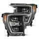 Передние фары Ford F150 Raptor 2021-2022 LED LUXX серия черные AlphaRex 880139 880139. фото 1