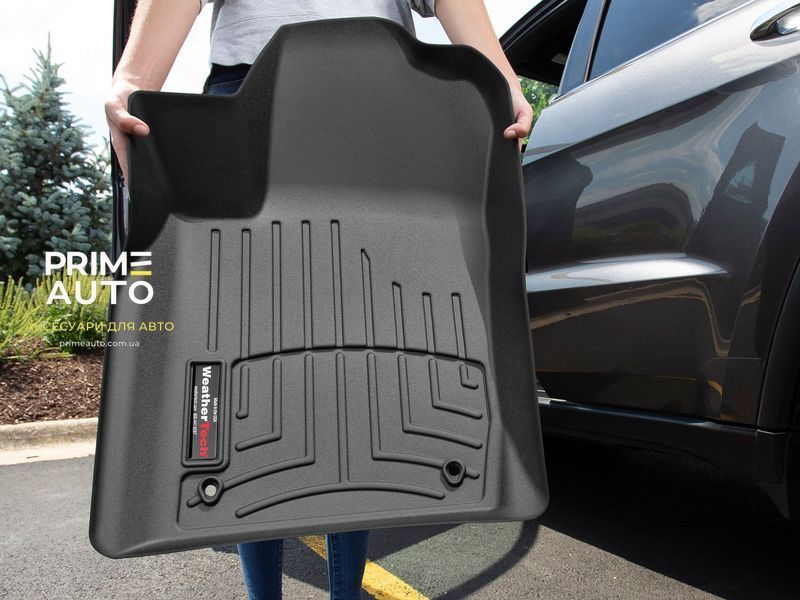 Коврики автомобильные 3D Лайнеры 2й ряд Volvo XC90 Recharge 2021 + черный WeatherTech 448284 448284. фото
