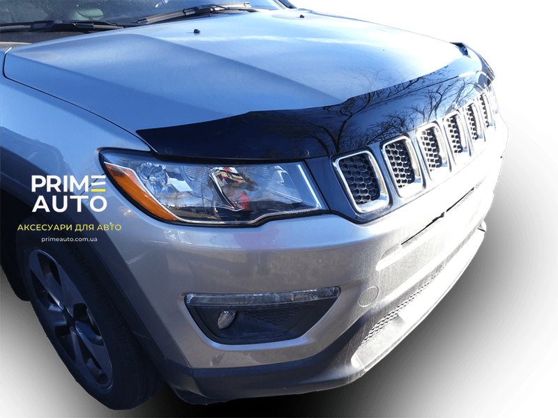 Дефлектор капота Jeep Compass 2017 - 2027 гладкий FormFit HD7C18 HD7C18 фото