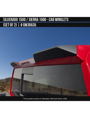 Спойлер кабіни Chevrolet Silverado 1500 / 2500 2019-2023 чорний AIR DESIGN GM39A35 GM39A35 фото