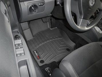 Килими автомобільні 3D Лайнери передні Volkswagen Golf 2006 - 2014 чорний WeatherTech 442691 442691 фото