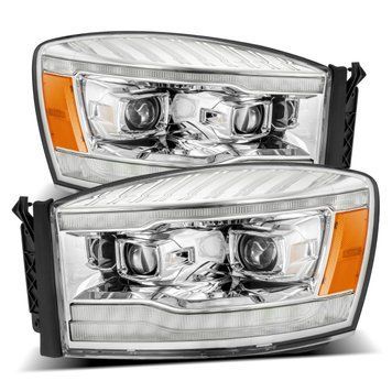 Передние фары RAM/Dodge Ram 1500 Classic 2006-2008 PRO серия хром AlphaRex 880531 880531 фото