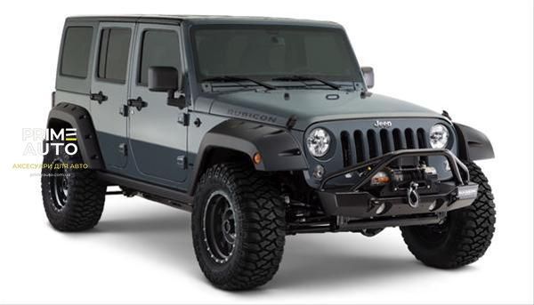 Розширювачі арок задні 2 шт Jeep Wrangler JK Unlimited 2007-2018 Pocket-style чорний Bushwacker 10080-02 10080-02 фото