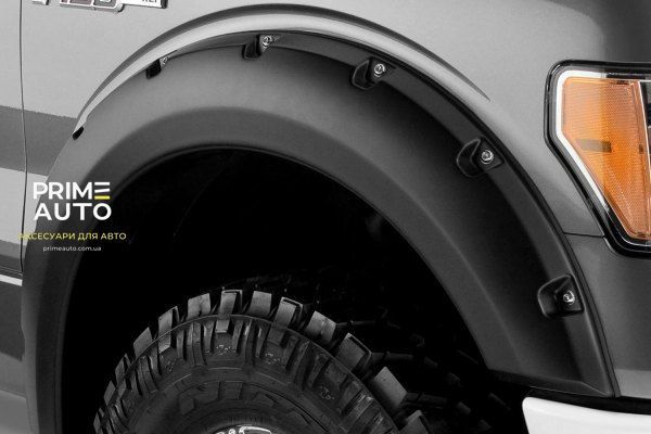 Розширювачі арок комплект 4 шт Ford F-150 2009-2014 Pocket-style чорний Bushwacker 20929-02 20929-02 фото