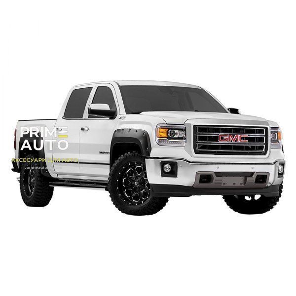 Расширители арок комплект 4 шт GMC Sierra 1500 2016-2018 Pocket-style вершина белая Bushwacker 40974-14 40974-14 фото