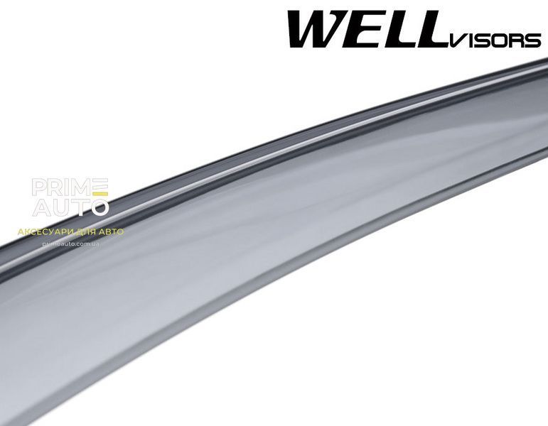 Дефлектори вікон к-т 4 шт з чорним хромованим молдингом BMW X1 2012 - 2015 Wellvisors 3-847BM008 3-847BM008 фото