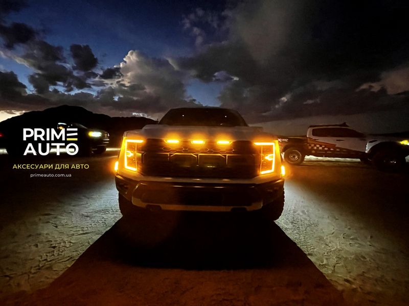 Передні фари Ford F-150 2021-2022 LED NOVA серія чорні AlphaRex AHL-FF21-G2-N-B AHL-FF21-G2-N-B фото