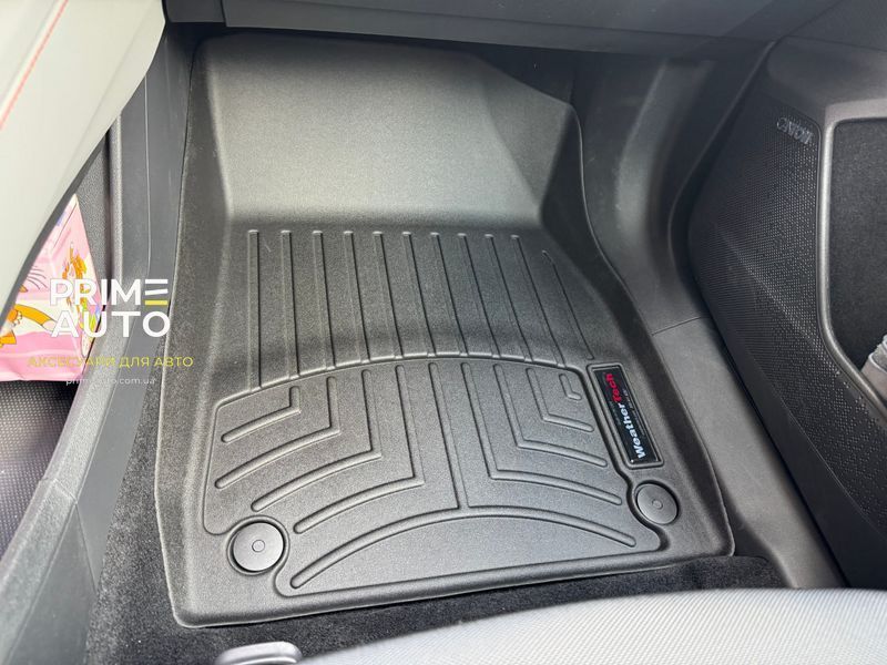 Килими автомобільні 3D Лайнери передні Skoda Elroq 2025+ чорний WeatherTech 4416371 4416371: фото