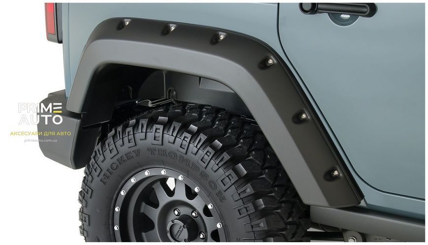 Розширювачі арок задні 2 шт Jeep Wrangler JK Unlimited 2007-2018 Pocket-style чорний Bushwacker 10080-02 10080-02 фото