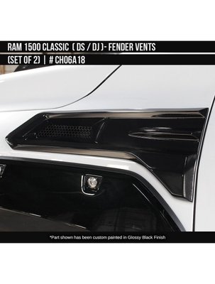 Накладки на крила Dodge RAM Classic 1500 2010-2023 чорний AIR DESIGN CH06A18 CH06A18 фото