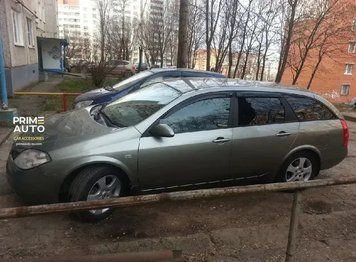 Дефлектори вікон клеючі Стандарт передні 2шт Nissan Primera 2002 - 2007 Comfort чорний Cobra Tuning N13701front N13701front фото