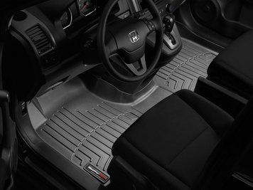 Килими автомобільні 3D Лайнери передній суцільний Honda CR-V 2007 - 2011 чорний WeatherTech 443191 443191 фото