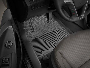 Килими гумові передні Hyundai Santa Fe 2013 - 2018 чорний WeatherTech W372 W372 фото