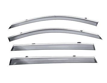 Дефлектори вікон к-т 4 шт з хромованим молдингом Lincoln Aviator 2020 - 2023 Wellvisors 3-847LC006 3-847LC006 фото
