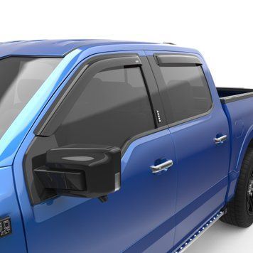 Дефлектори вікон к-т 4 шт клеючі Ford F-250 2015 - 2025 темні Crew Cab EGR 643491 643491. фото