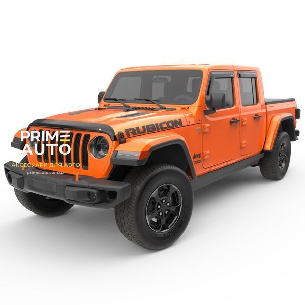 Дефлектор капоту Jeep Gladiator 2020 - 2025 темний матовий EGR 305255 305255 фото