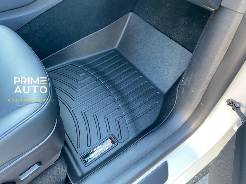 Коврики автомобильные 3D Лайнеры передние Tesla Model Y 2020 + черный WeatherTech 4416491 4416491 фото
