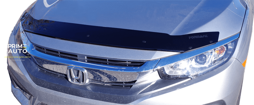 Дефлектор капота Honda Civic 2016-2021 гладкий FormFit HD9A16 HD9A16 фото