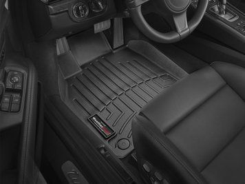 Килими автомобільні 3D Лайнери передні Porsche Cayman 2017 - 2025 чорний WeatherTech 447241 447241 фото