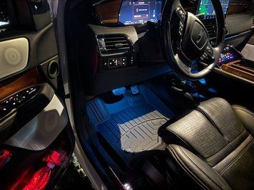 Коврики автомобильные 3D Лайнеры High Performance передние Lincoln Navigator 2018 + черный WeatherTech 4412951IM 4412951IM фото