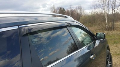 Дефлектори вікон передні+задні к-т 4шт темні Nissan X-Trail 2015 + EGR 92463042B 92463042B фото