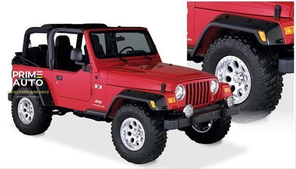 Расширители арок комплект 4 шт Jeep Wrangler LJ 2004-2006 Pocket-style черный Bushwacker 10908-07 10908-07 фото