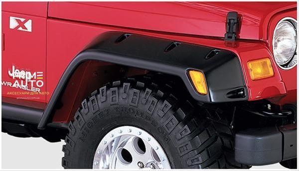 Расширители арок комплект 4 шт Jeep Wrangler LJ 2004-2006 Pocket-style черный Bushwacker 10908-07 10908-07 фото