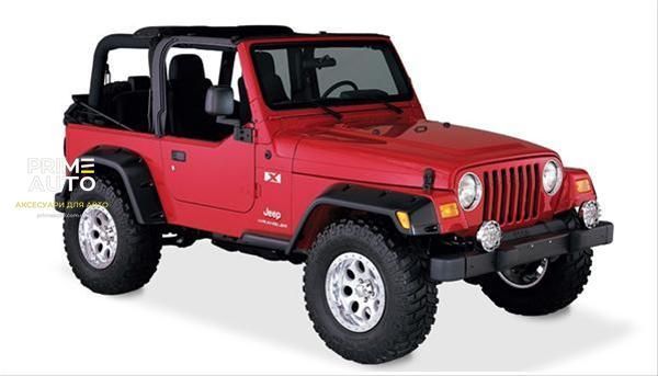 Расширители арок комплект 4 шт Jeep Wrangler LJ 2004-2006 Pocket-style черный Bushwacker 10908-07 10908-07 фото