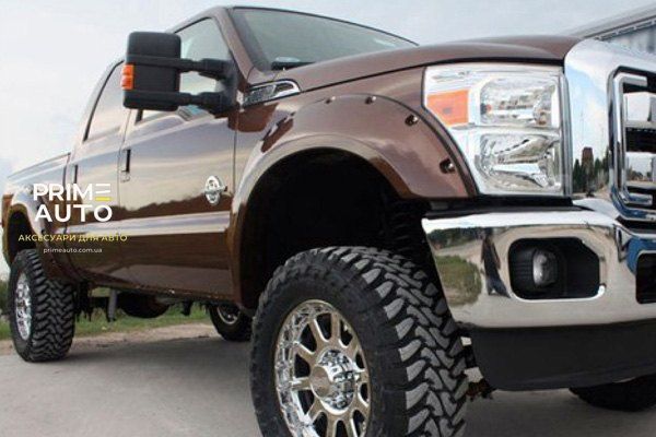 Розширювачі арок комплект 4 шт Ford F-250 Super Duty 2011-2016 Pocket-style чорний Bushwacker 20931-02 20931-02 фото