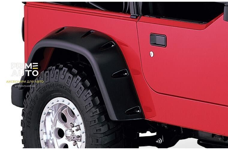 Расширители арок комплект 4 шт Jeep Wrangler LJ 2004-2006 Pocket-style черный Bushwacker 10908-07 10908-07 фото