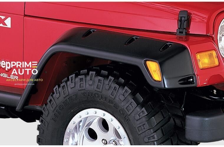 Расширители арок комплект 4 шт Jeep Wrangler LJ 2004-2006 Pocket-style черный Bushwacker 10908-07 10908-07 фото
