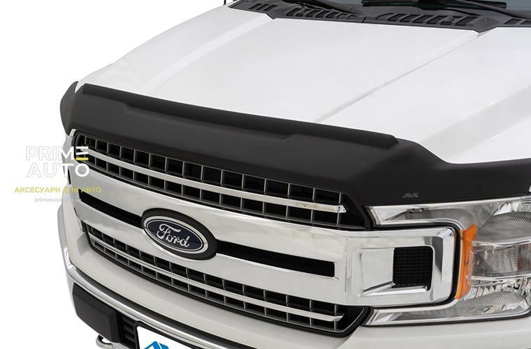 Дефлектор капота текстурированный клеющий Aeroskin ІІ черный Nissan Titan 2016 - 2025 AVS 436095 436095 фото