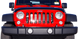 Дефлектор капоту, Jeep Wrangler 2007-2018 FormFit HD7W07 HD7W07 фото 1