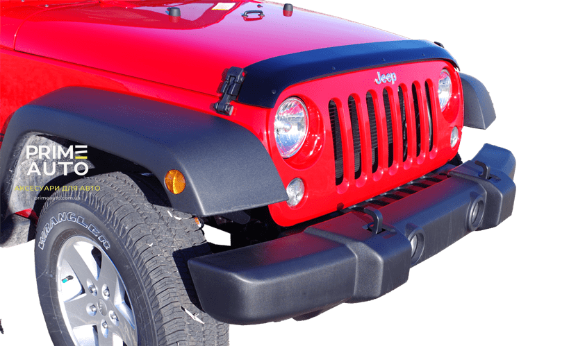 Дефлектор капоту, Jeep Wrangler 2007-2018 FormFit HD7W07 HD7W07 фото