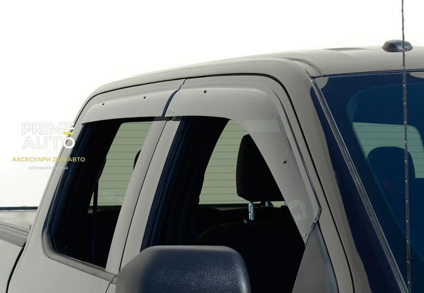 Дефлектори вікон к-т 4 шт Premium серія Ford F150/Raptor 2015 - 2020 Crew Cab Wellvisors 3-847FD015 3-847FD015 фото