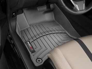 Коврики автомобильные 3D Лайнеры передние Honda Civic 2016 - 2021 черный WeatherTech 448841 448841 фото