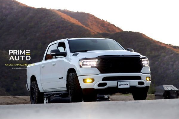 Передні фари Ram 1500 2019- 2025 LUXX-Series Alpha-Black AlphaRex 880575 880575 фото