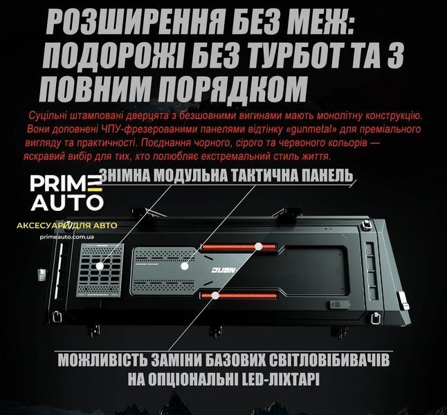 Кунг на пікап алюмінієвий JUSNCAP RAM Ram 1500 2019 + F1AJD10-Pro F1AJD10-Pro:. фото