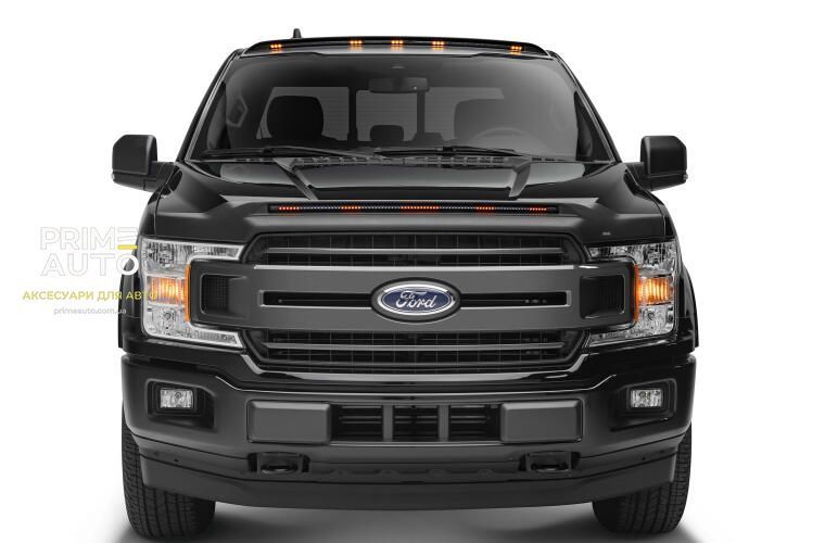 Дефлектор капоту клеючий з повторювачем поворотників Ford F-150 2015 - 2020 Husky Liners 2820096 2820096 фото