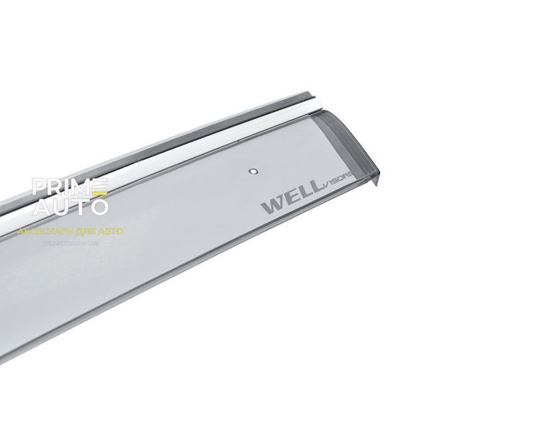 Дефлектори вікон к-т 4 шт з хромованим молдингом Ram 1500 TRX 2019-2024 Wellvisors 3-847DG009 3-847DG009. фото