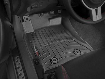 Килими автомобільні 3D Лайнери передні Toyota GT86 2013 - 2020 чорний WeatherTech 444821 444821 фото