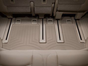 Коврики автомобильные 3D Лайнеры 3й ряд Infiniti JX 2013 - 2020 бежевый WeatherTech 454453 454453. фото