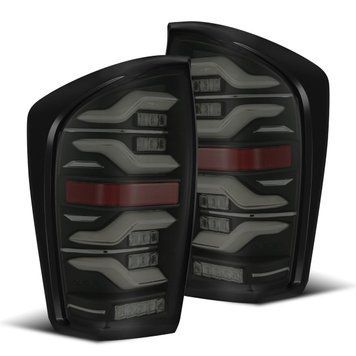 Задні ліхтарі Toyota Tacoma 2016- 2025 LED LUXX серія чорні AlphaRex 680090 680090 фото