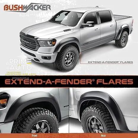 Расширители арок комплект 4 шт Ram 1500 2019-2024 Extend A-style черный Bushwacker 50926-02 50926-02 фото