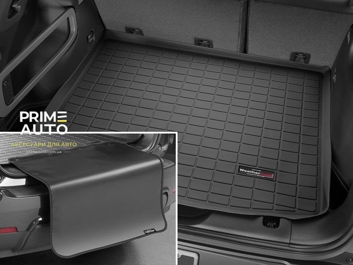 Килим в багажник Infiniti QX 2011 - 2025 чорний WeatherTech 40758 40758 фото