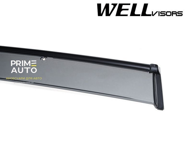Дефлекторы окон к-т 4 шт с черным хромированным молдингом Volkswagen Golf 2010 - 2014 Hatchback Wellvisors 3-847VW008 3-847VW008 фото