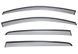 Дефлекторы окон к-т 4 шт с черным хромированным молдингом Volkswagen Golf 2010 - 2014 Hatchback Wellvisors 3-847VW008 3-847VW008 фото 1