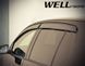 Дефлекторы окон к-т 4 шт с черным хромированным молдингом Volkswagen Golf 2010 - 2014 Hatchback Wellvisors 3-847VW008 3-847VW008 фото 8