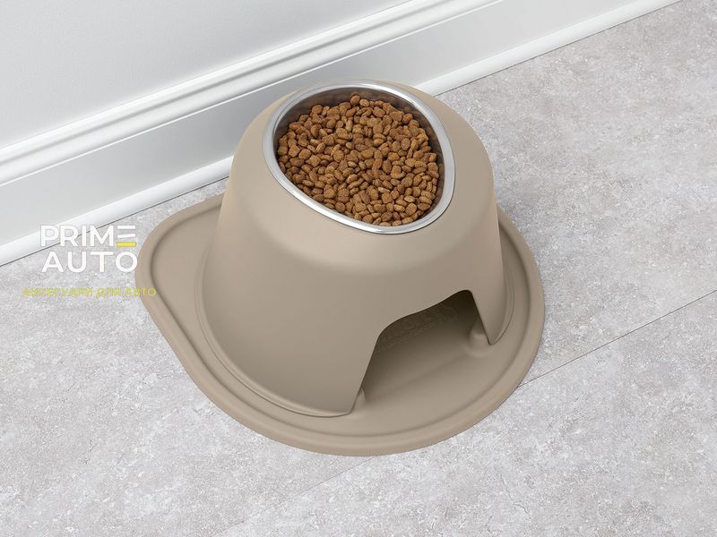 Система годування домашніх тварин висока, 1 миска пластик без BPA, висота 8 см, колір темно-сірий WeatherTech PSH0803DGDG PSH0803DGDG фото